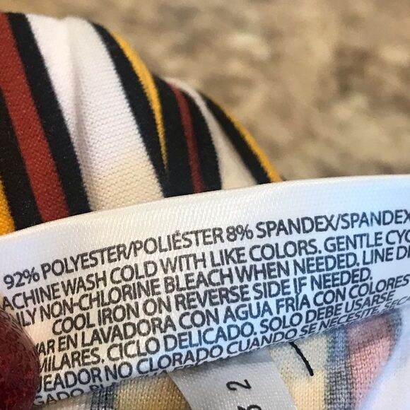 NWOT Bobby Brooks size medium striped shorts tires in front - Picture 13 of 13